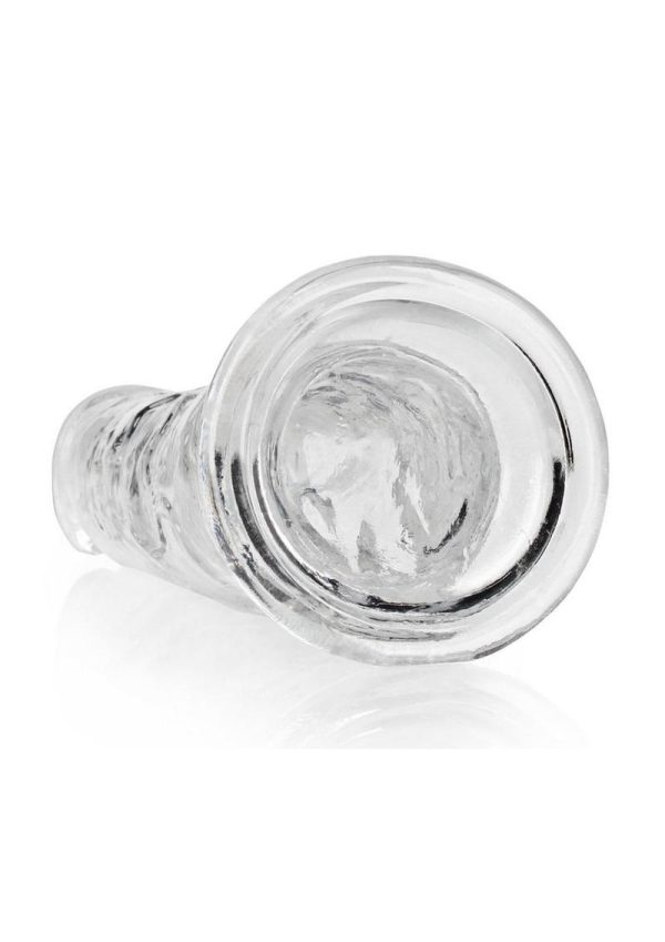 RealRock Crystal Clear Straight No Balls Dildo 9in - Clear