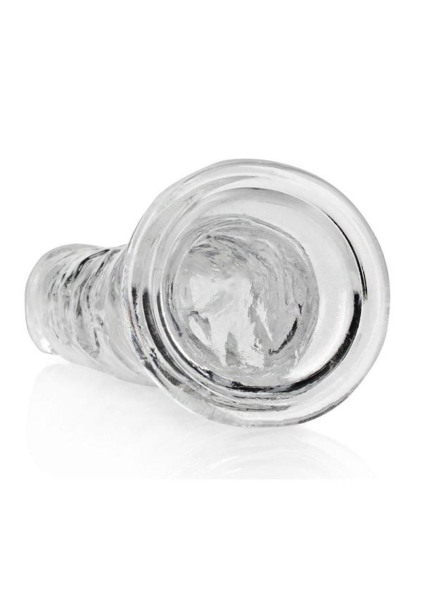 RealRock Crystal Clear Straight No Balls Dildo 10in - Clear