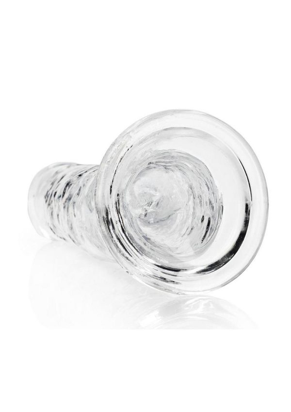 RealRock Crystal Clear Straight No Balls Dildo 11in - Clear