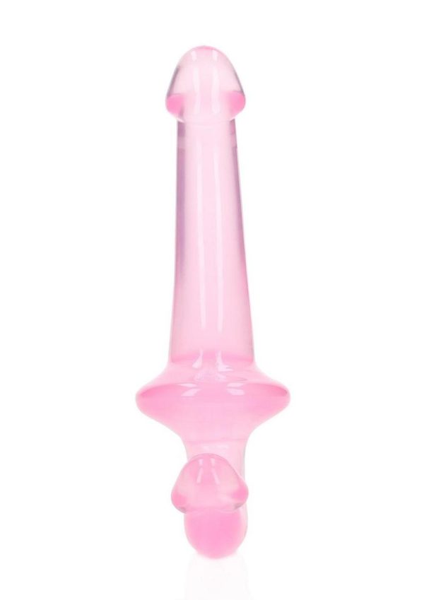 RealRock Crystal Clear Strapless Strap-On 6 - Pink