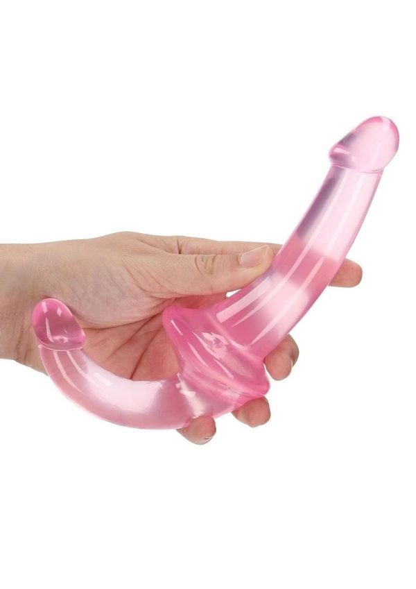 RealRock Crystal Clear Strapless Strap-On 6 - Pink