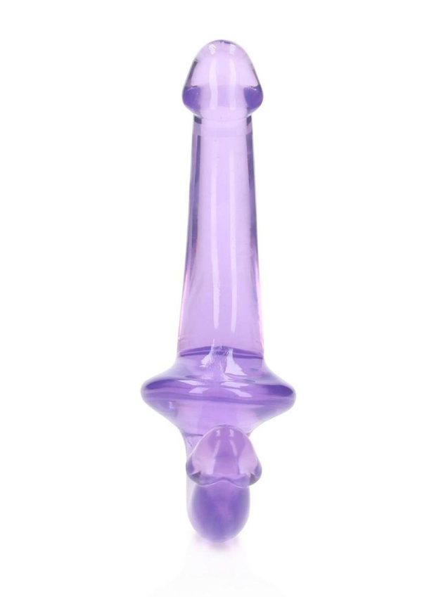 RealRock Crystal Clear Strapless Strap-On 6 - Purple