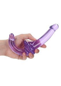 RealRock Crystal Clear Strapless Strap-On 6 - Purple