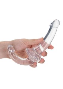 RealRock Crystal Clear Strapless Strap-On 6 - Clear