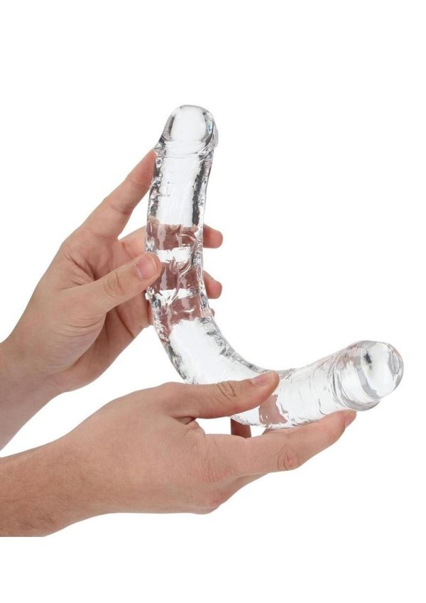 RealRock Crystal Clear Double Dong 13in - Clear