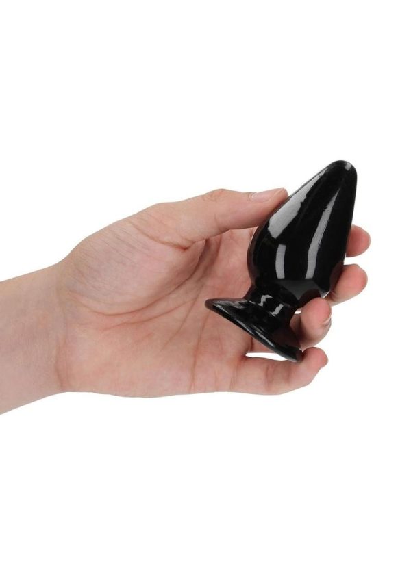 RealRock Crystal Clear Anal Plus 3.5in - Black