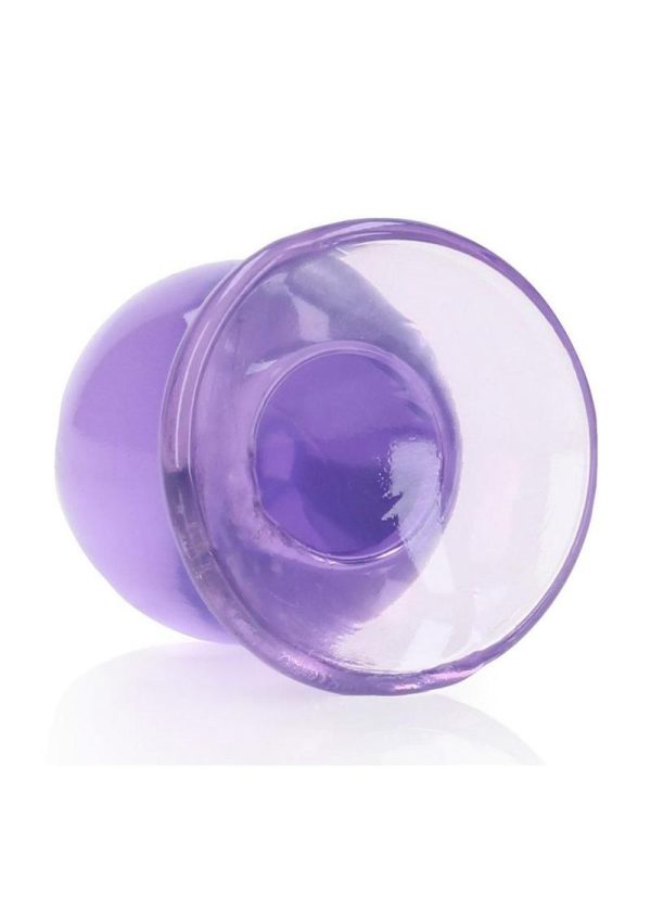 RealRock Crystal Clear Anal Plus 3.5in - Purple