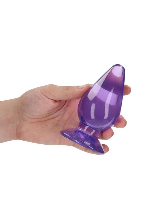 RealRock Crystal Clear Anal Plus 4.5in - Purple