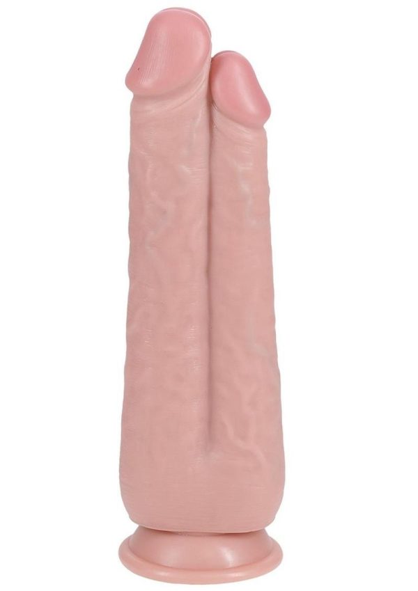 RealRock Ultra Realistic Skin Dual Penetration 9in/10in - Vanilla