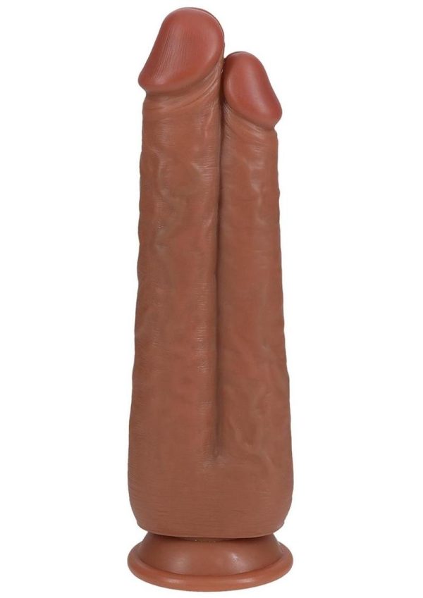 RealRock Ultra Realistic Skin Dual Penetration 9in/10in - Caramel