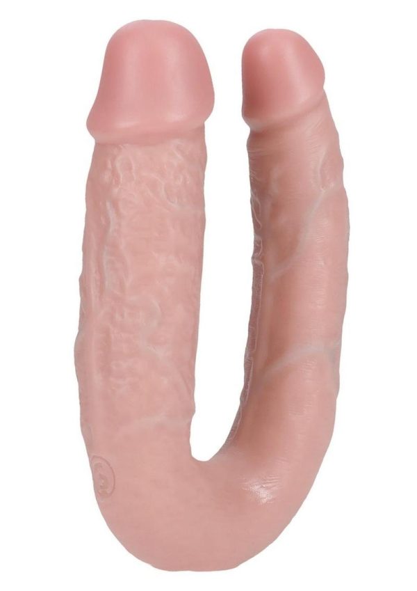 RealRock Ultra Realistic Skin U Shaped Dual Penetration 5in - Vanilla