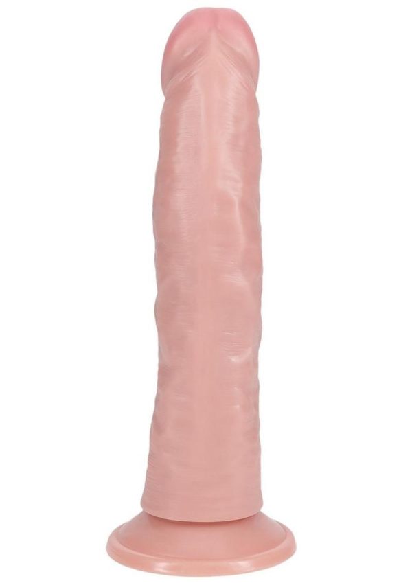 RealRock Vibrating Cock Regular Curved 6in - Vanilla