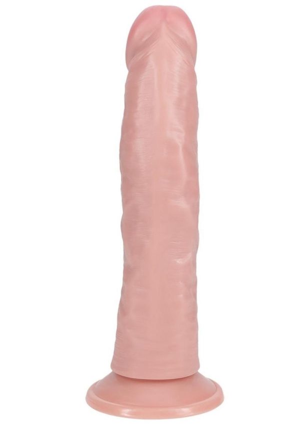 RealRock Vibrating Cock Regular Curved 8in - Vanilla