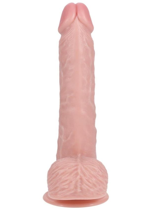 RealRock Vibrating Cock with Balls 9in - Vanilla