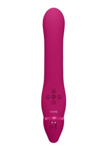 Vive AI Rechargeable Silicone Dual Motor Strapless Strap-On - Pink