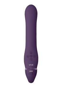 Vive AI Rechargeable Silicone Dual Motor Strapless Strap-On - Purple