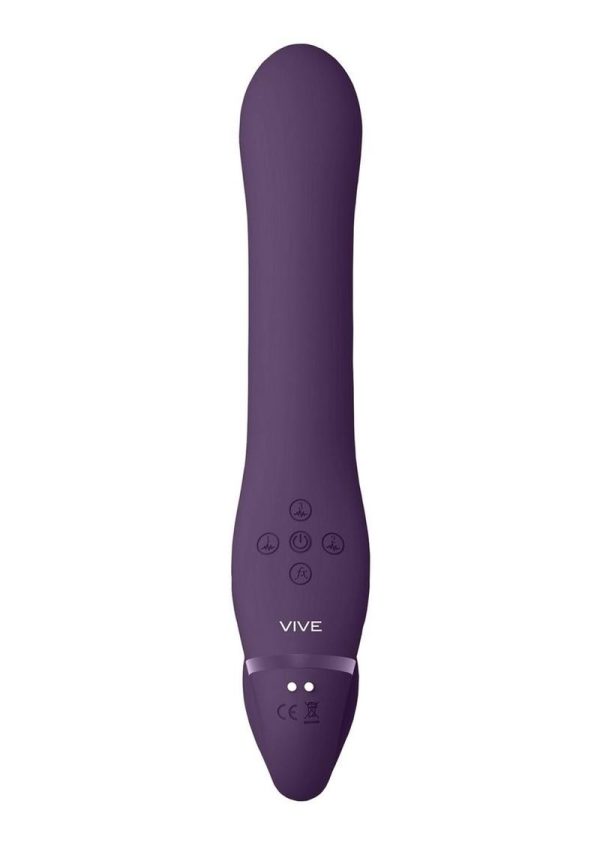Vive AI Rechargeable Silicone Dual Motor Strapless Strap-On - Purple