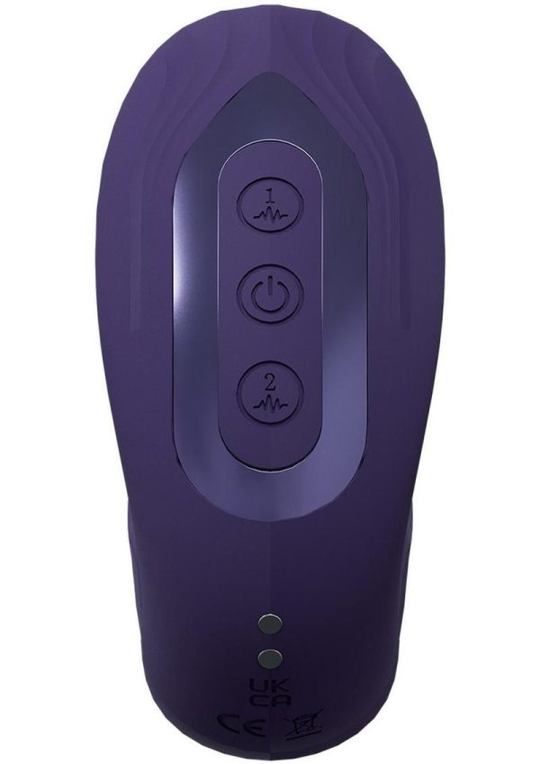 Vive YUNA Rechargeable Silicone Triple Motor Air Wave Vibrator with G-Spot Flapping Stimulation Vibrator - Purple