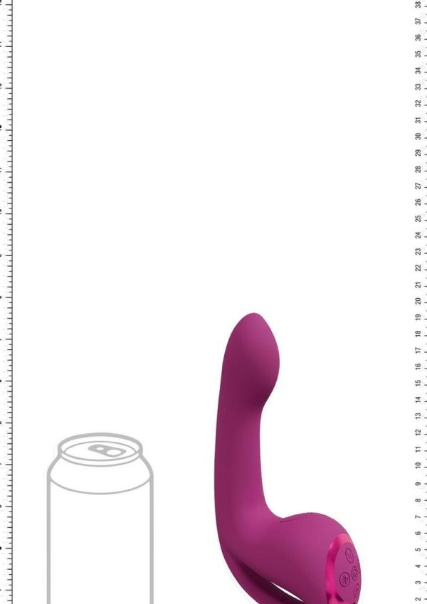 Vive RIKO Rechargeable Silicone Triple Motor Thumper with Finger Motion Vibrator - Pink