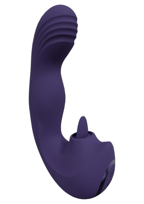 Vive YUMI Rechargeable Silicone Triple Motor G-Spot Finger Motion Vibrator - Purple