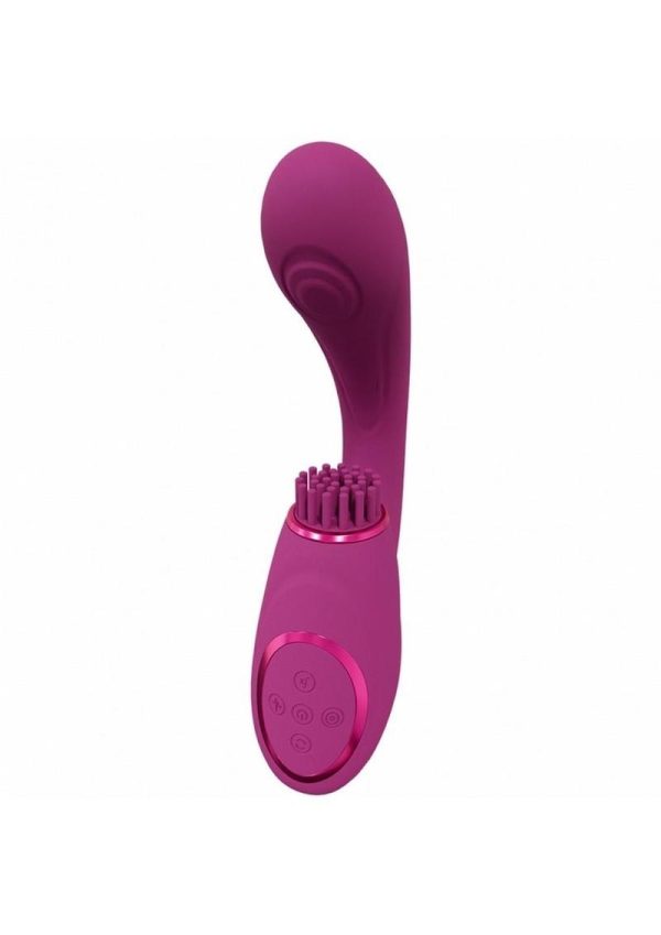 Vive GEN Rechargeable Silicone Triple Motor G-Spot Vibrator with Pulse Wave - Pink