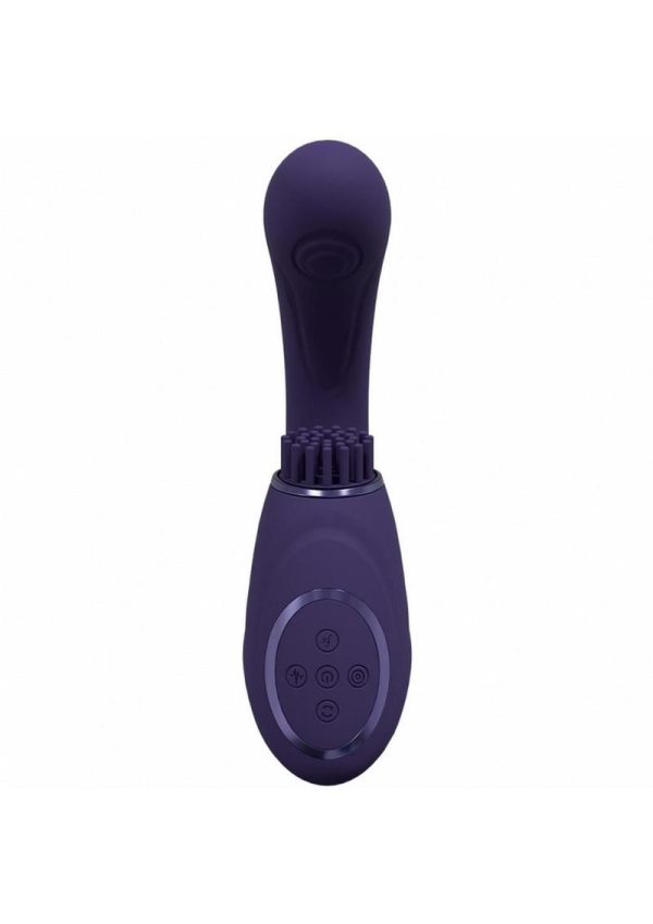 Vive GEN Rechargeable Silicone Triple Motor G-Spot Vibrator with Pulse Wave - Purple