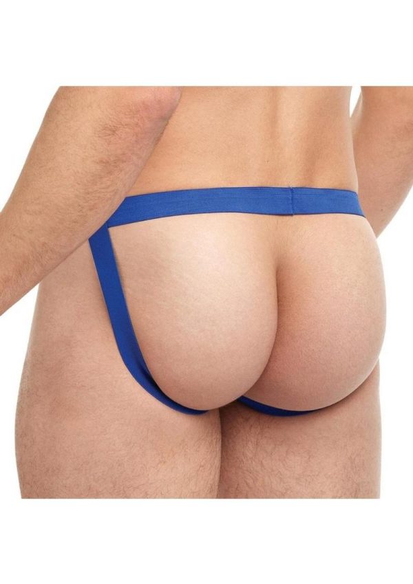 Goal Line Low Rise Jockstrap - Large/XLarge - Blue