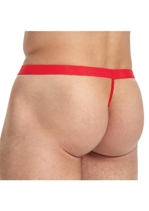 Lace King Lace G-String - Medium/Large - Red