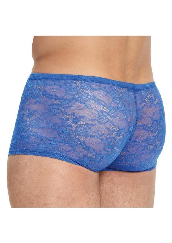 Lace King Lace Boxers - Small/Medium - Blue