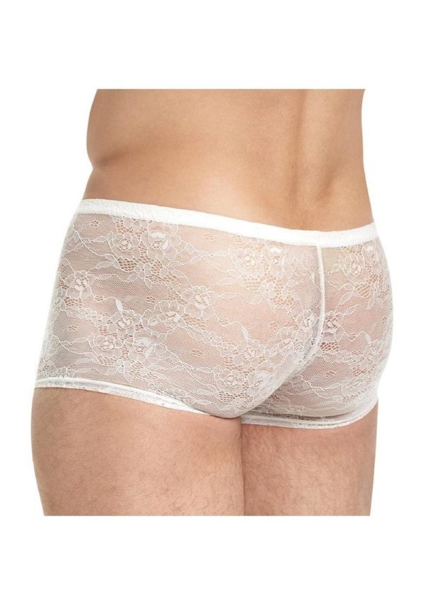 Lace King Lace Boxers - Large/XLarge - White