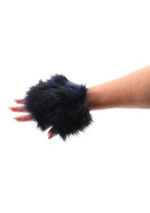 Sex and Mischief Cougar Spiked Sensory Glove - Navy/Gold