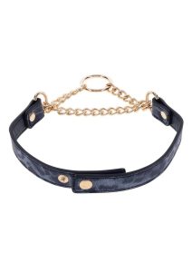 Sex and Mischief Cougar Day Collar - Navy/Gold