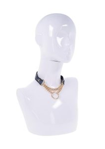 Sex and Mischief Cougar Day Collar - Navy/Gold
