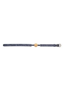 Sex and Mischief Cougar Ball Gag - Navy/Gold