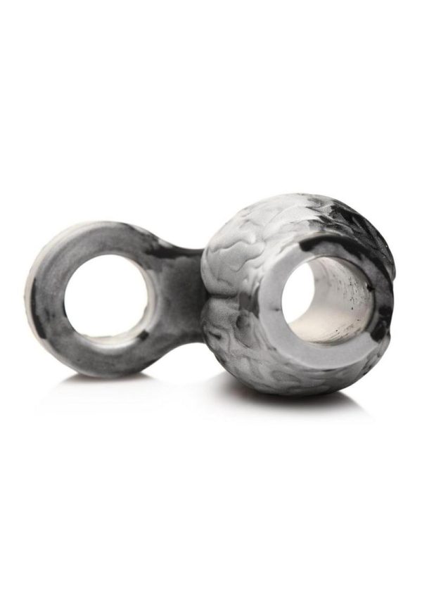 Creature Cocks Night Prowler Silicone Penis Sleeve - Medium - Silver/Black