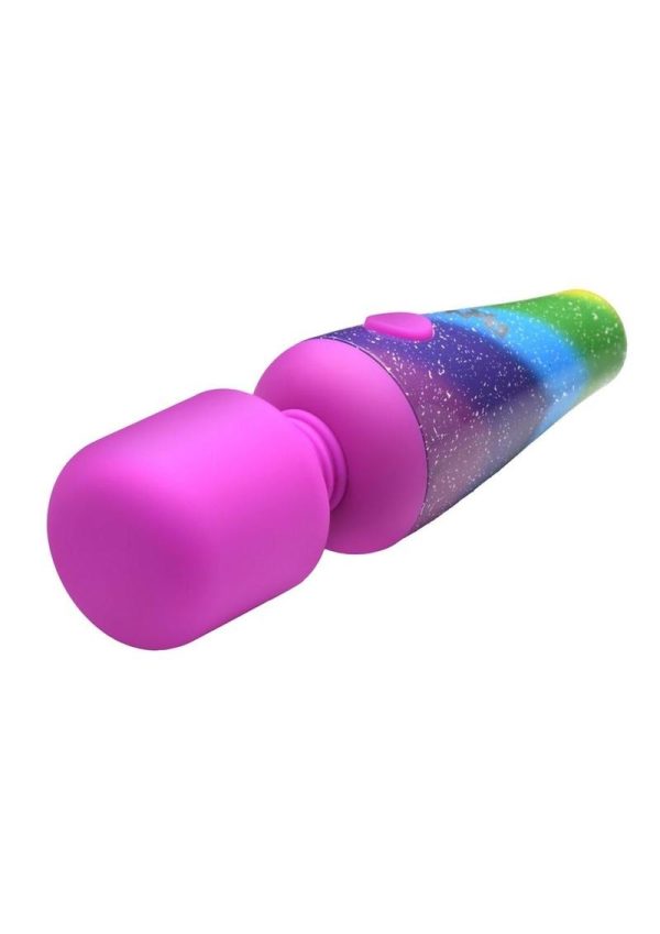 Bang! Rainbow Mini Wand Rechargeable Silicone Vibrator - Multicolor