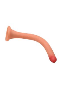 Hosed Slim Silicone Enema Hose 12in - Vanilla