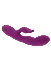 Playboy Busy Bunny Rechargeable Silicone Rabbit Vibrator - Purple