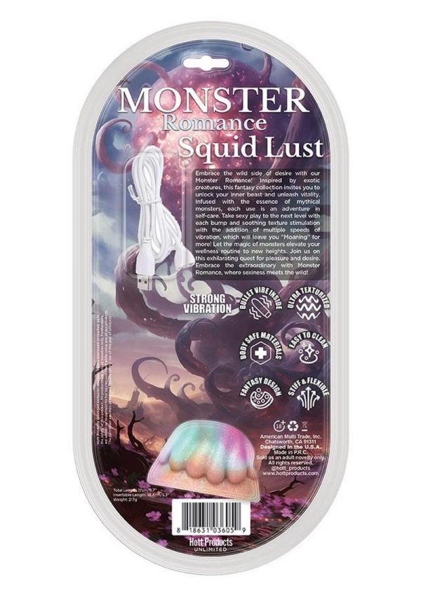 Monster Romance Squid Lust Rechargeable Silicone Dong - Multicolor