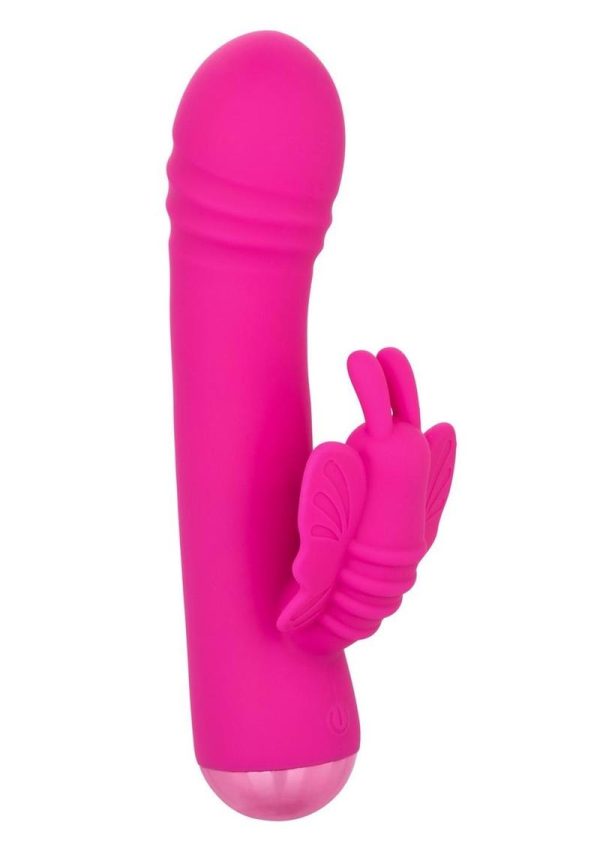 Thicc Chubby Rotating Rechargeable Silicone Butterfly Rabbit Vibrator- Purple