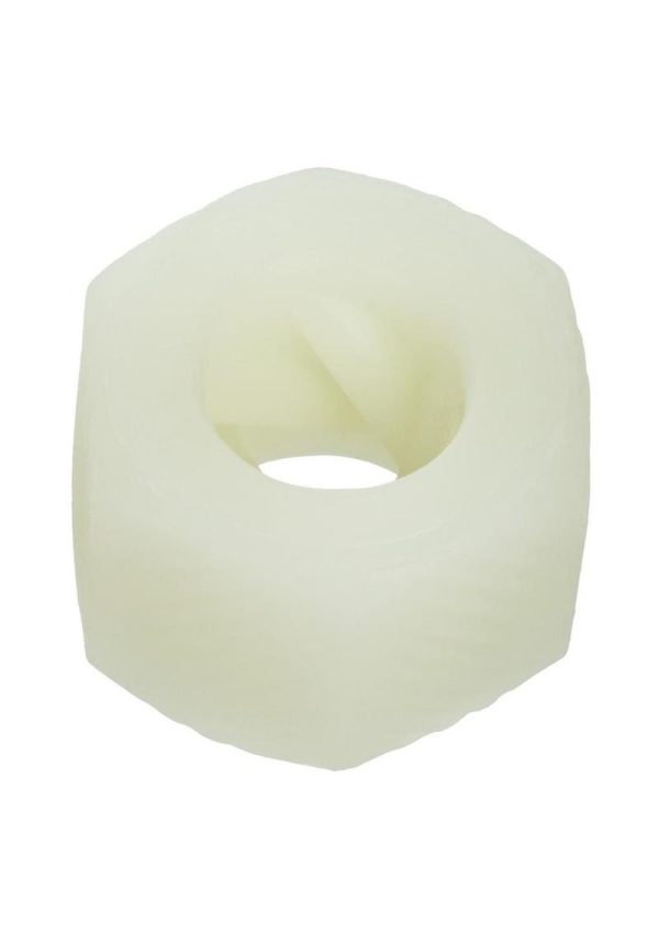Slop Top Nasty Luv Silicone Dual Entry Stroker - White