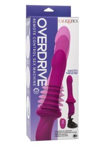 Overdrive Rechargeable Silicone Sex Machine Smooth Thruster with Remote Control  - Pink