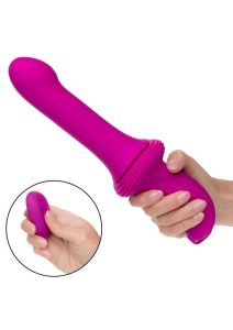 Overdrive Rechargeable Silicone Sex Machine Smooth Thruster with Remote Control  - Pink