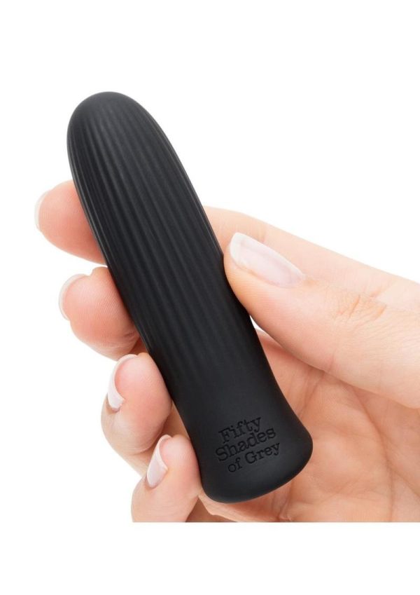 Fifty Shades of Grey Sensation Rechargeable Silicone Bullet Vibrator - Black