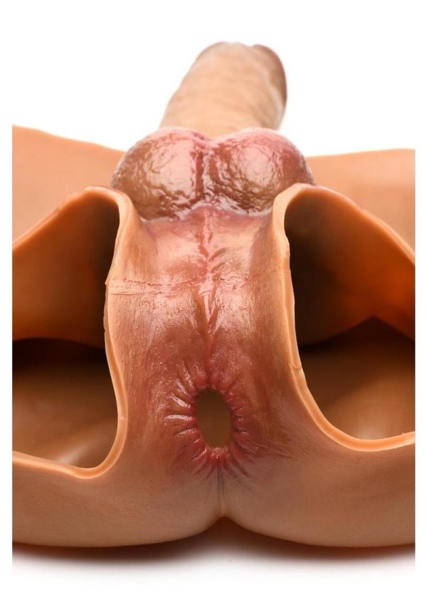 Master Series Hard-On Briefs Silicone Penis Panties - Medium - Caramel