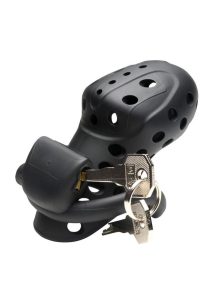 Master Series Lock Down Chastity Cage - Black