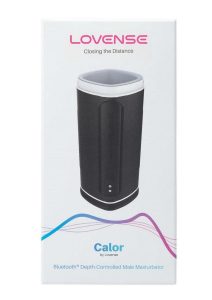 Lovense Calor Rechargeable Bluetooth Stroker with Remote Control - Black