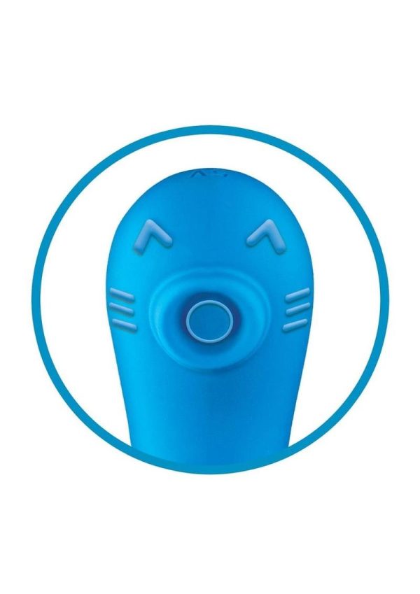 My Secret G-Spot Rechargeable Silicone Vibrator with Clitoral Stimulator - Blue