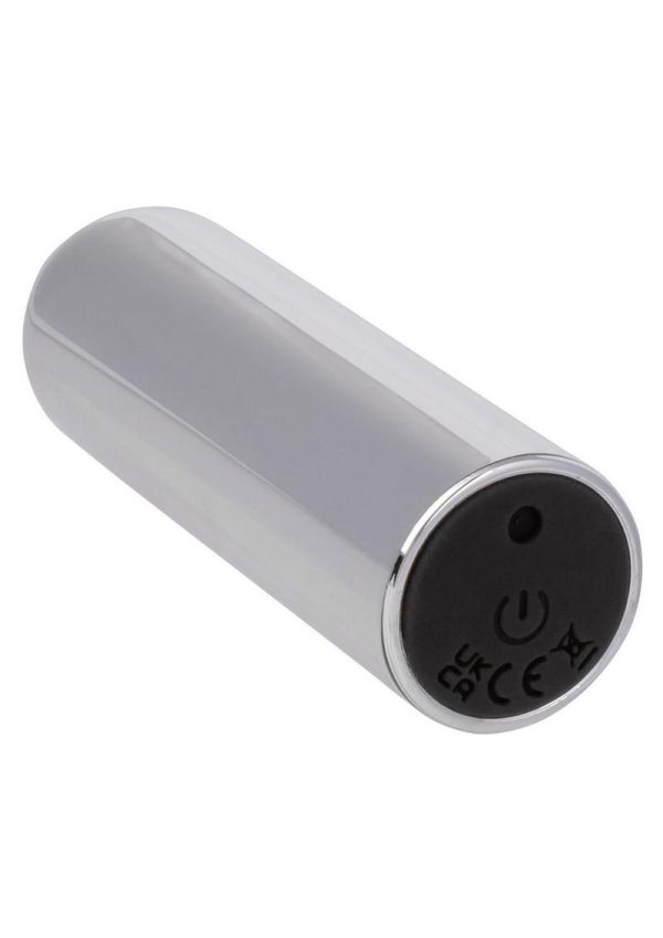 Turbo Buzz 10 Function Rechargeable Bullet - Silver - Bulk