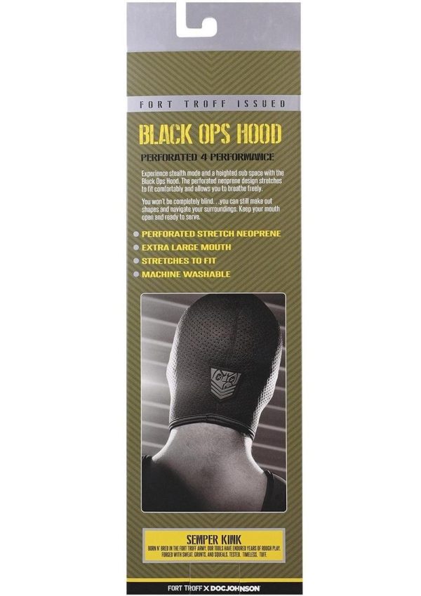 Fort Troff Black Ops Hood - Large - Black